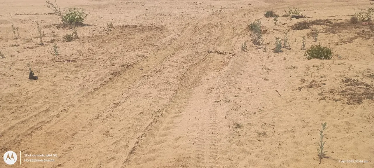 ट्रैक्टर के पहियों के निशान 