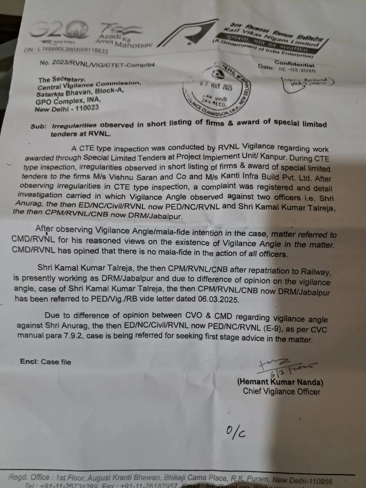 latter of nigam