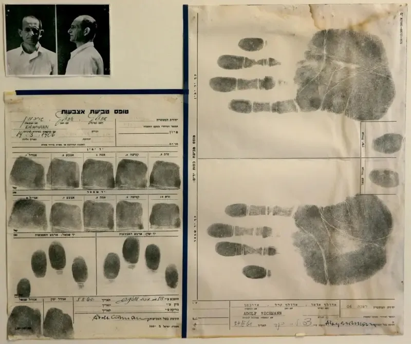 Adolf Eichmann hand print
