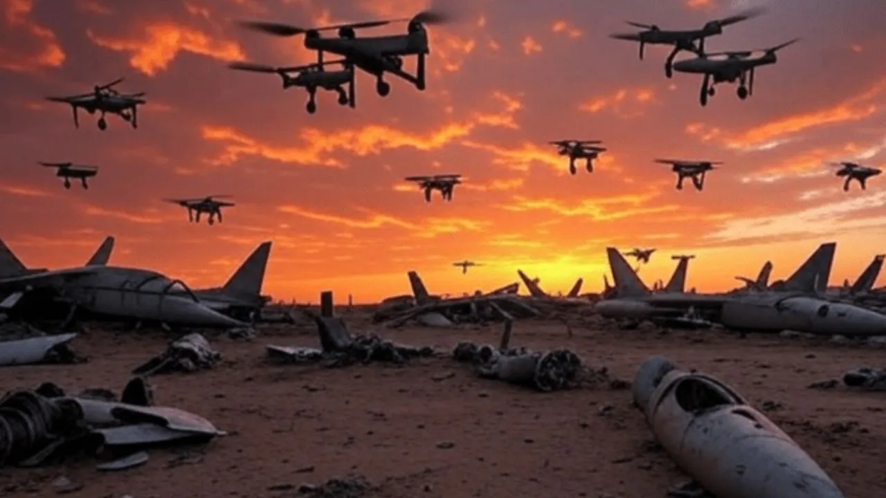 Drone attack Image