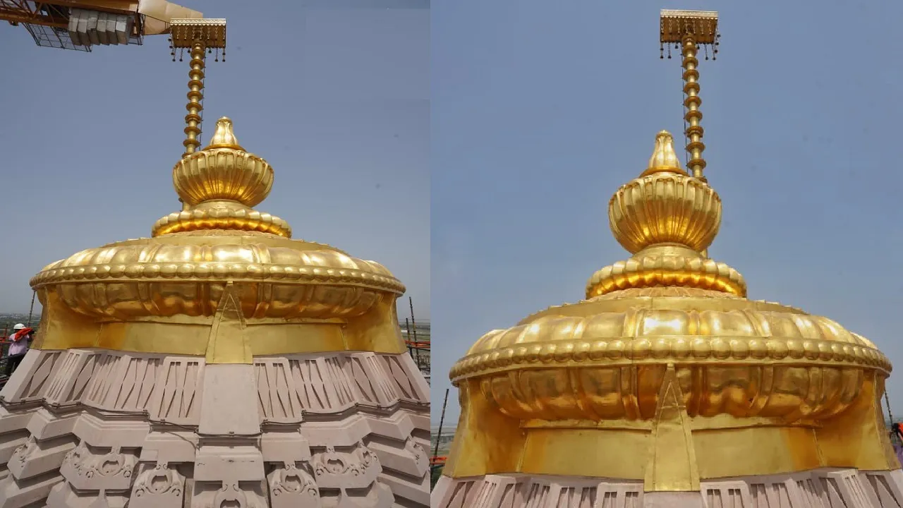 The divine golden spire of the temple