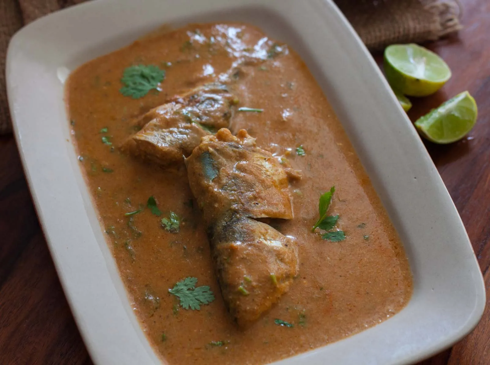 Mughlai fish curry