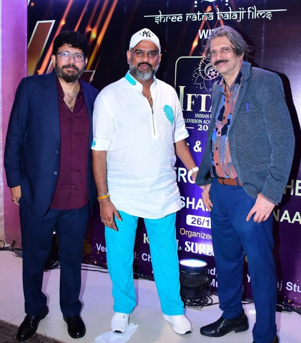Rajeev Chaudhari with Manish Dhuri and sr journalist Chaitanya Padukone