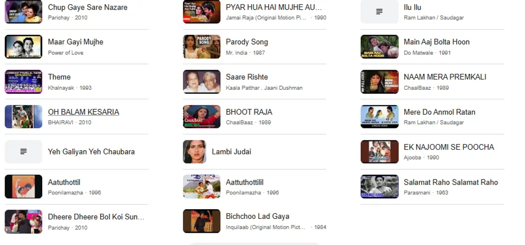 Pyarelal All Song