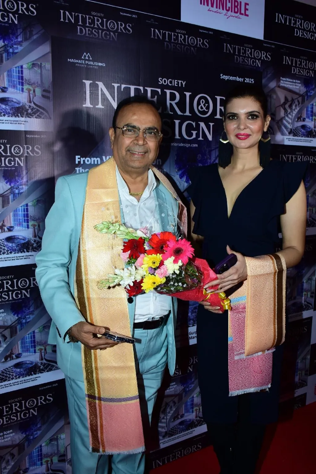 Yogesh Lakhani ( Bright) honored by actress Ihana Dhillon