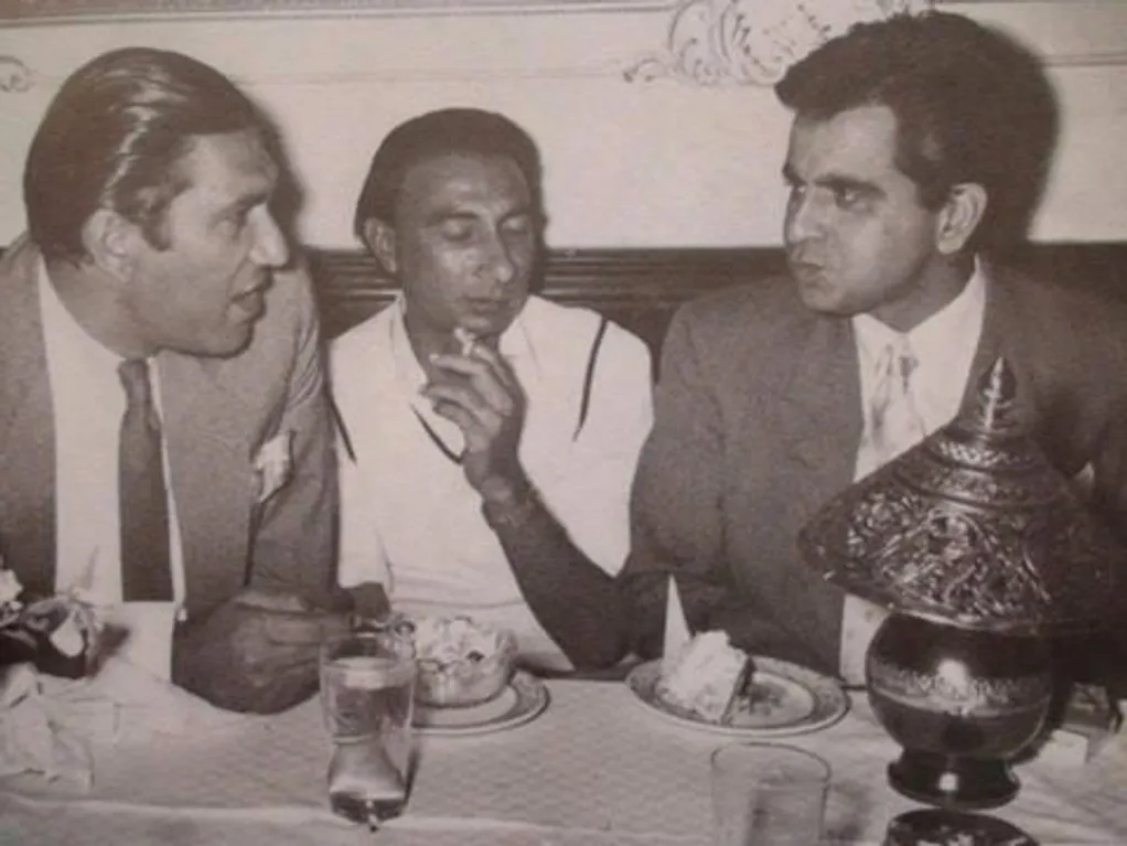 Sahir with BR Chopra & Dilip Kumar / Sahir Ludhianvi (Lyric writer
