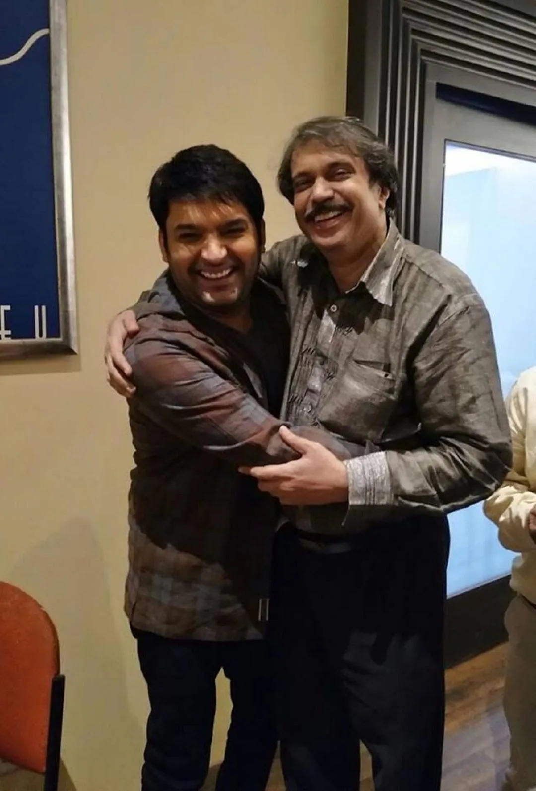 Kapil Sharma with sr journalist Chaitanya Padukone