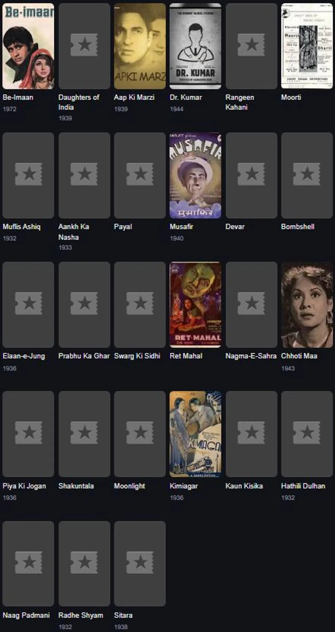 Khursheed Bano filmography (2)