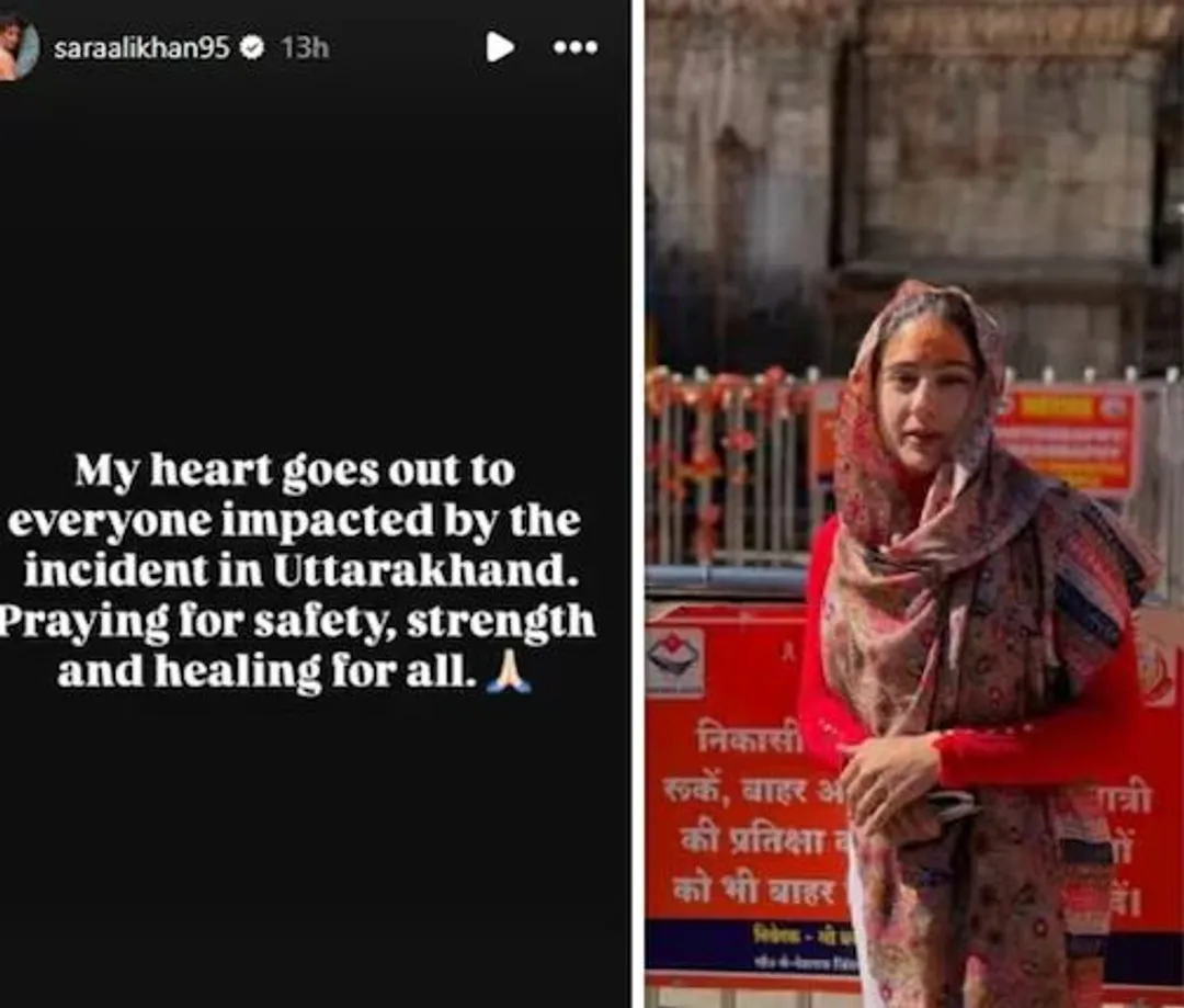  Sara simply wrote, "My heartfelt condolences to all those affected by this incident in Uttarakhand. 