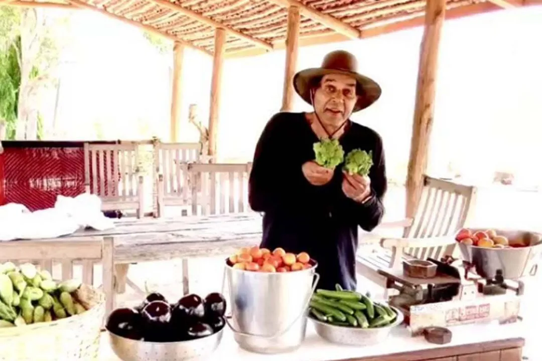 Veteran actor Dharmendra is often seen tending to his farm at his Lonavala farmhouse