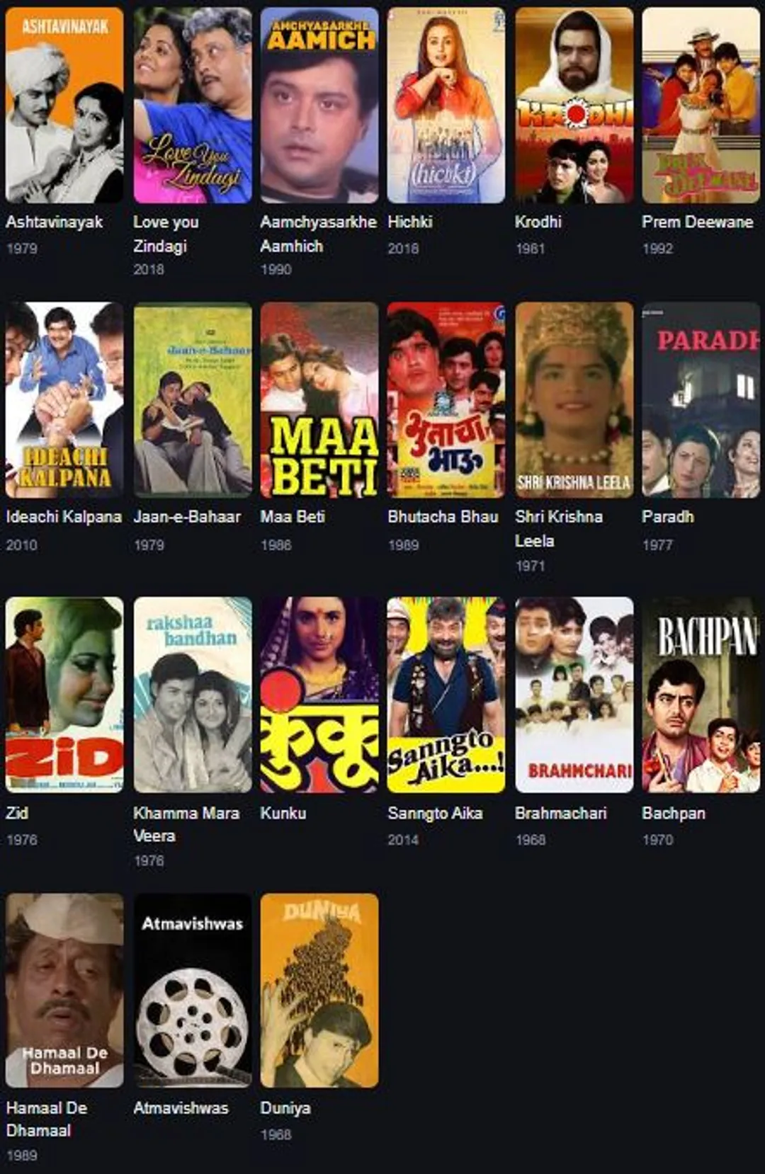 Sachin Pilgaonkar films