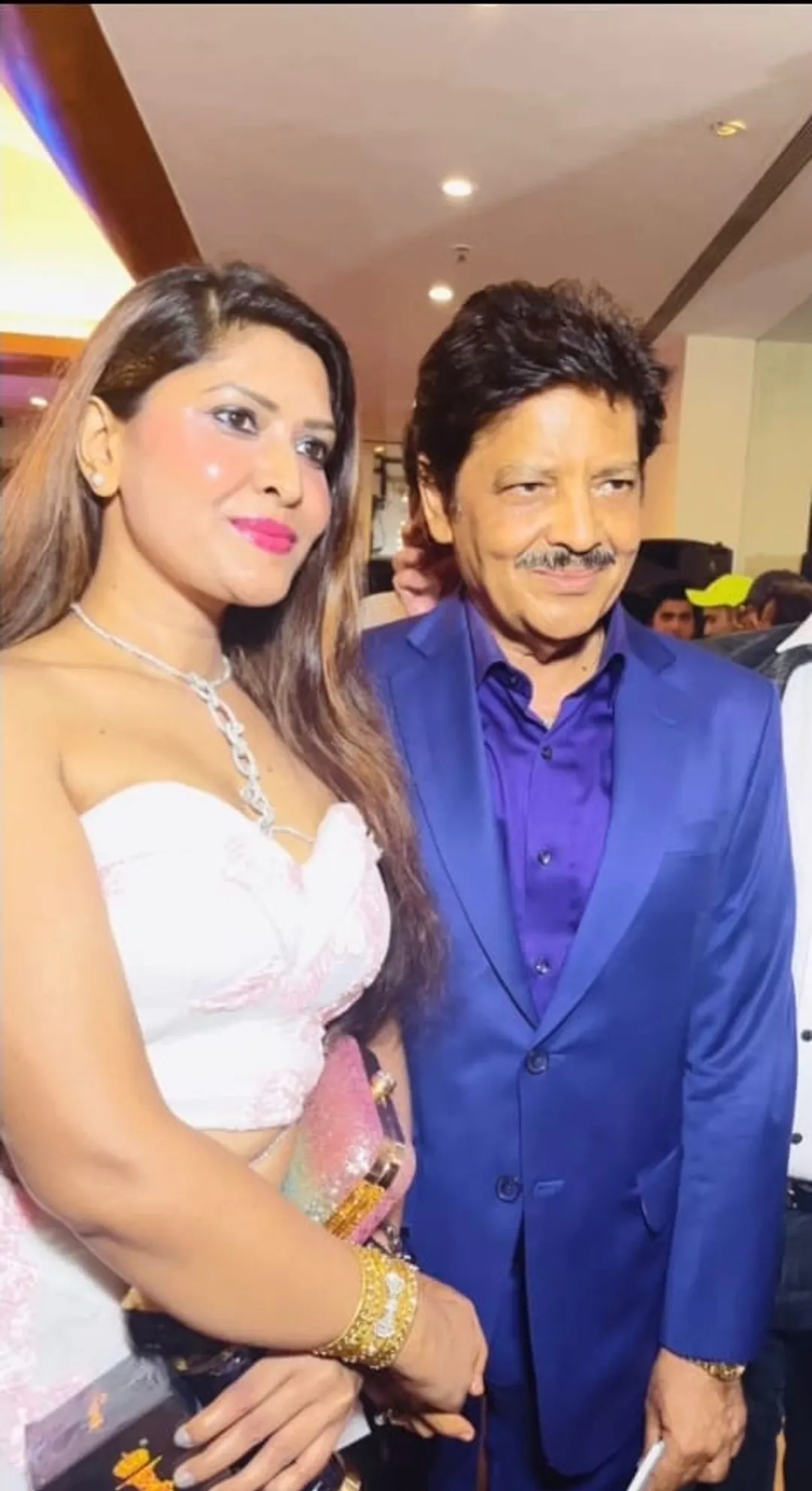 Vaishali Bhaoorjar with Padma Shri Udit Narayan
