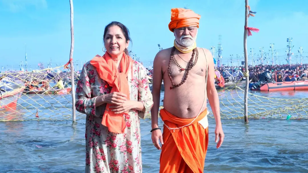 Neena Gupta, Sanjay Mishra Announce Vadh 2, Take A Holy Dip At Maha Kumbh 2025
