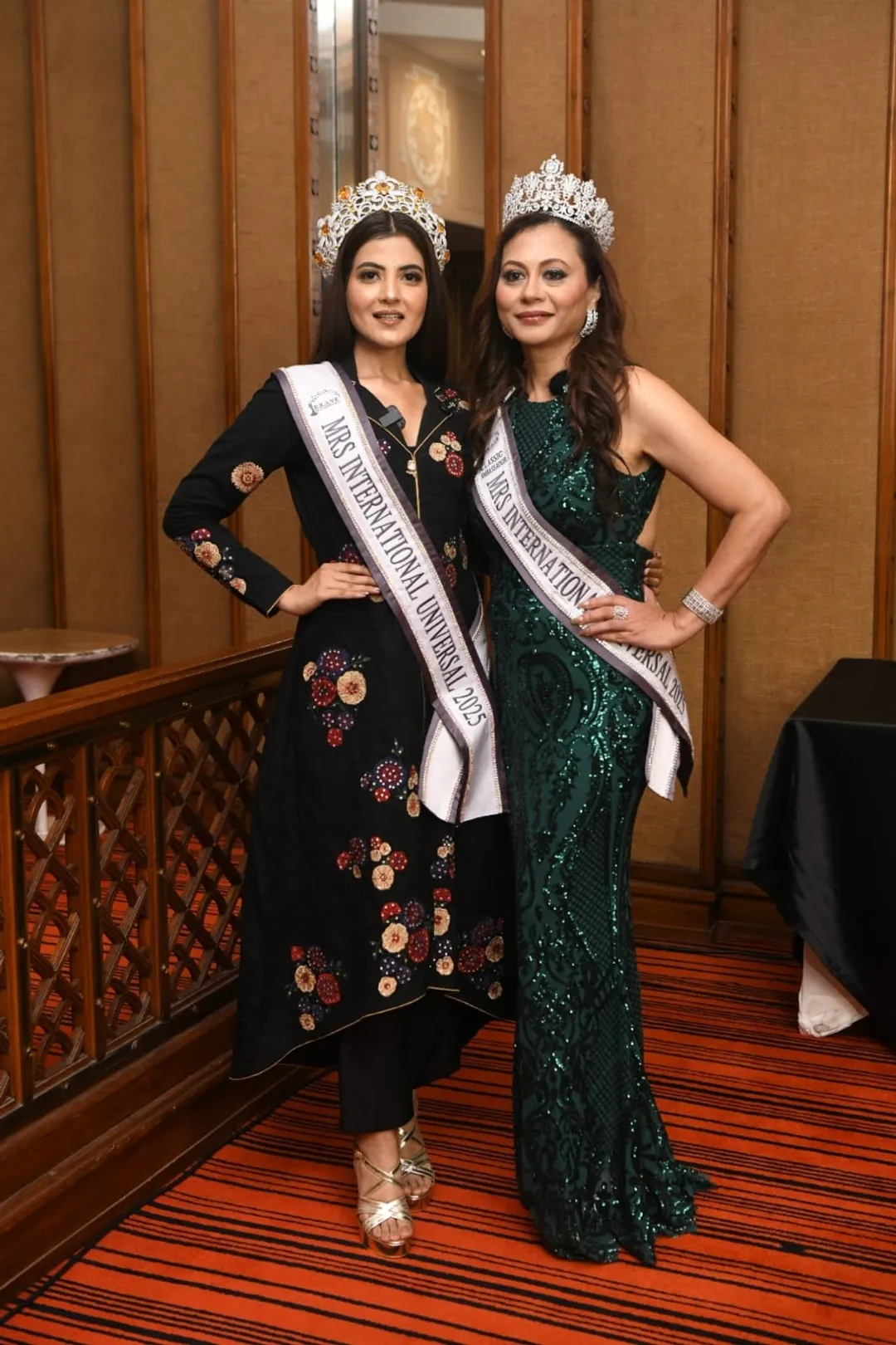 mrs international global 2025 Prerna Kumari and Madhu Singh