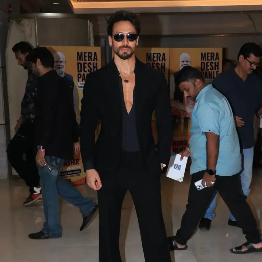 Tiger Shroff NMACC Mumbai events Mera Desh Pehle screening