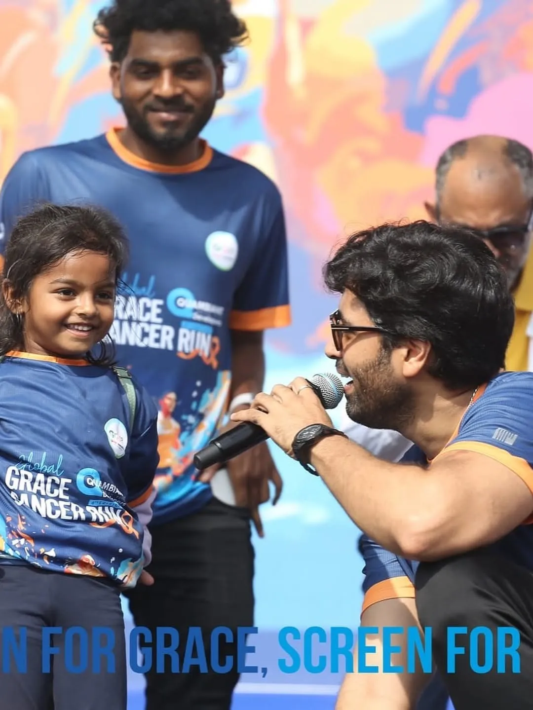 Adivi Sesh Motivates Crowd at Hyderabad Cancer Run Event