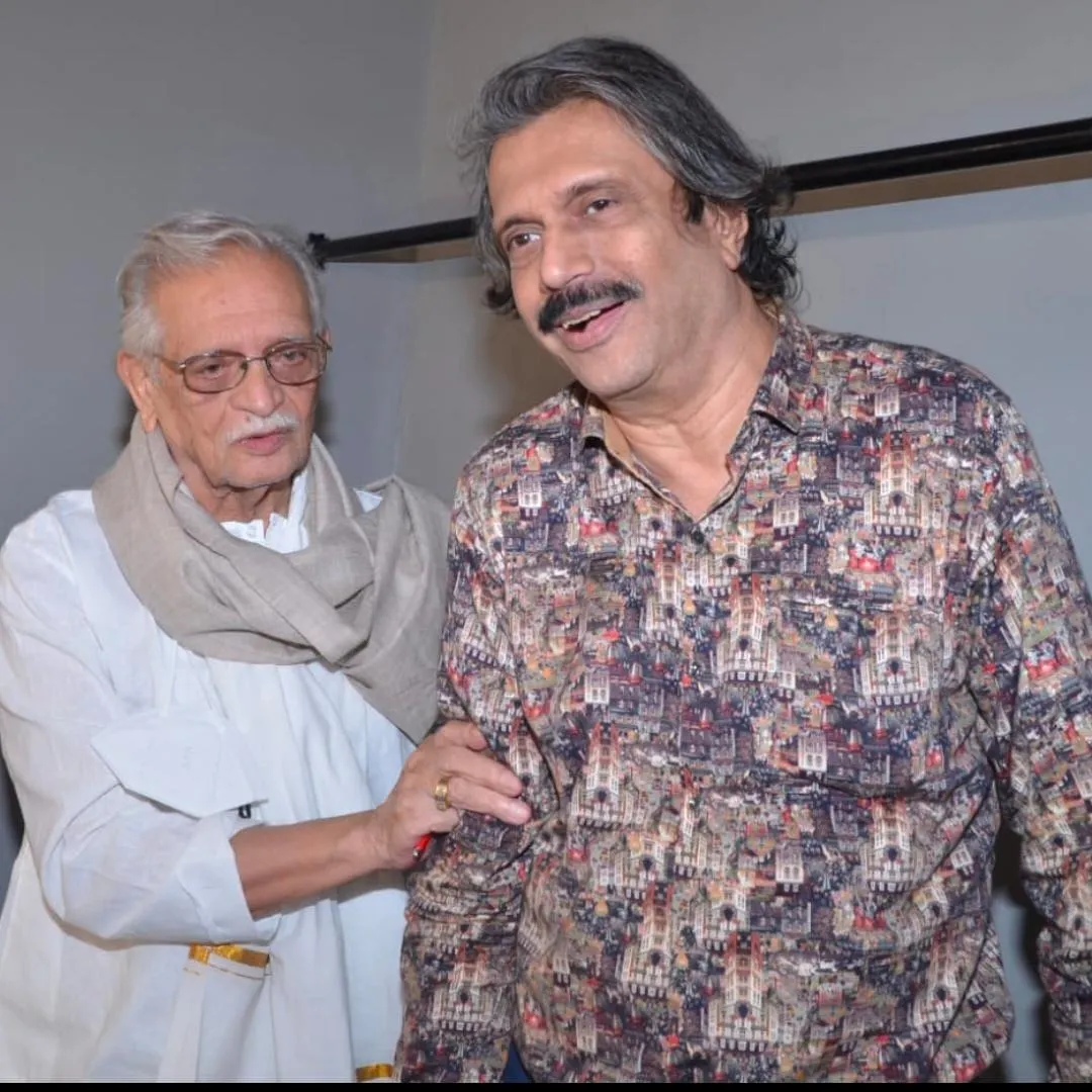 Gulzar-saab with sr journalist Chaitanya Padukone (1)