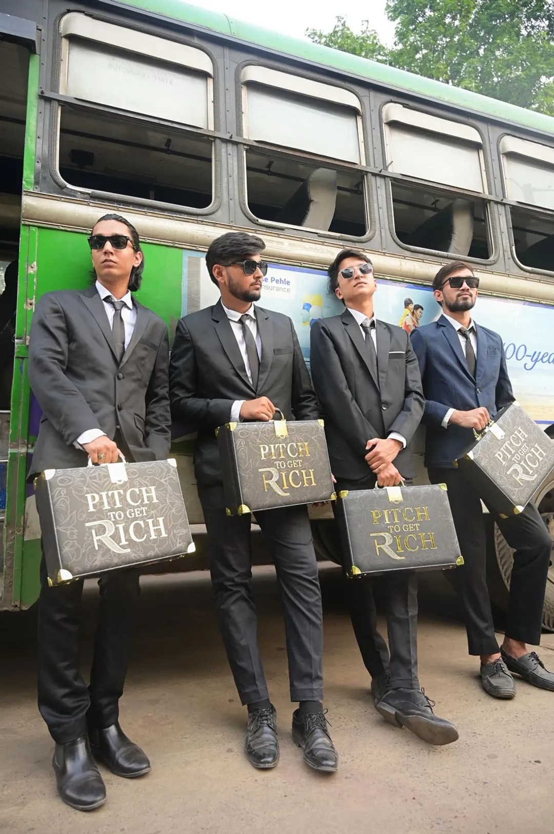 Men in Black themed campaign by Pitch To Get Rich