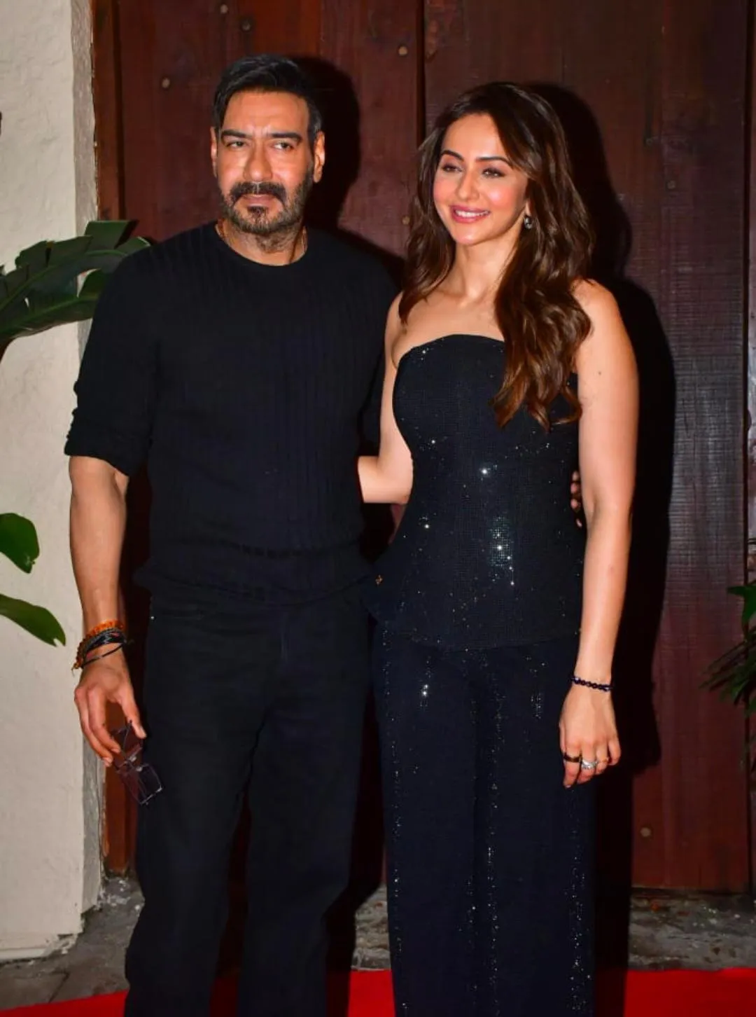 Ajay Devgn with on-screen heroine Rakul Preet Singh