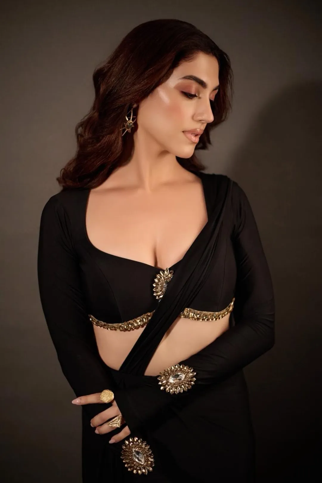 DELBAR ARYA BLACK SAREE