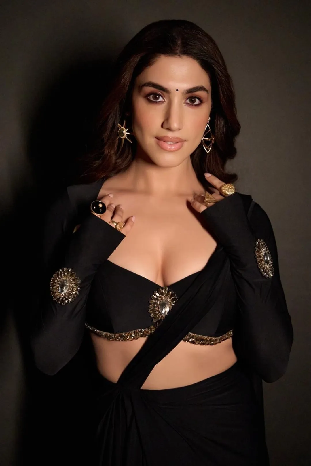 DELBAR ARYA BLACK SAREE