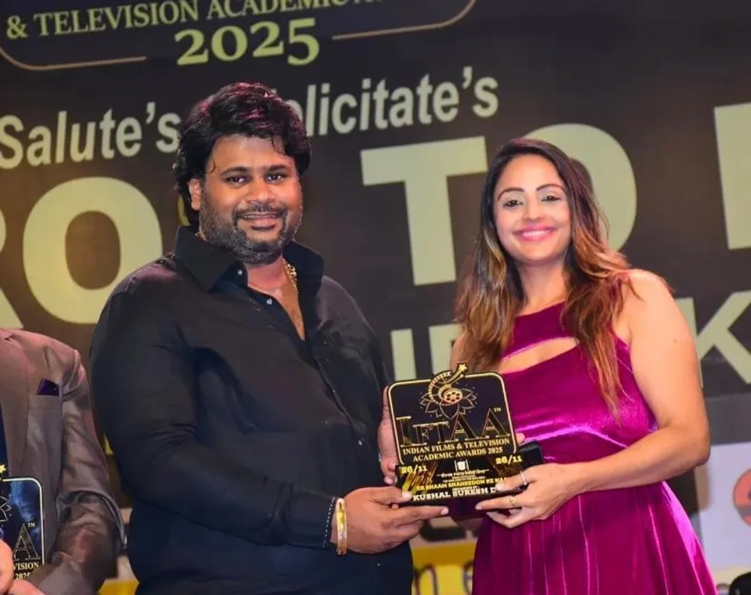 Kushal Dhuri honouring actress-model Leena Kapoorr