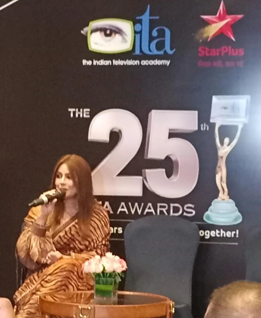 ITA Awards silver jubilee --Bollywood star  Mahima Chaudhry speaks to media