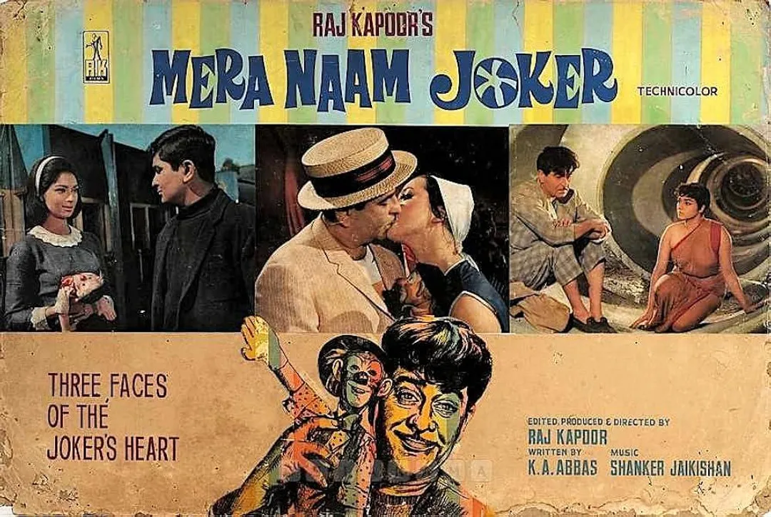 Raj Kapoor's 248 minute long labor of love Mera Naam Joker bombed in India  in 1970 but was released in USSR as 3 movies in 1972 and sold more than 73  Million