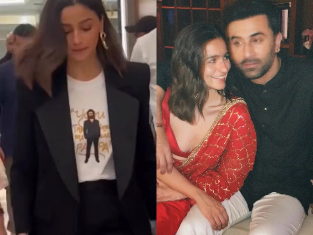 Alia Bhatt Steals the Show at Animal Premiere With Her Ranbir Kapoor Themed  Tee; Video Goes Viral | Movies News - News18