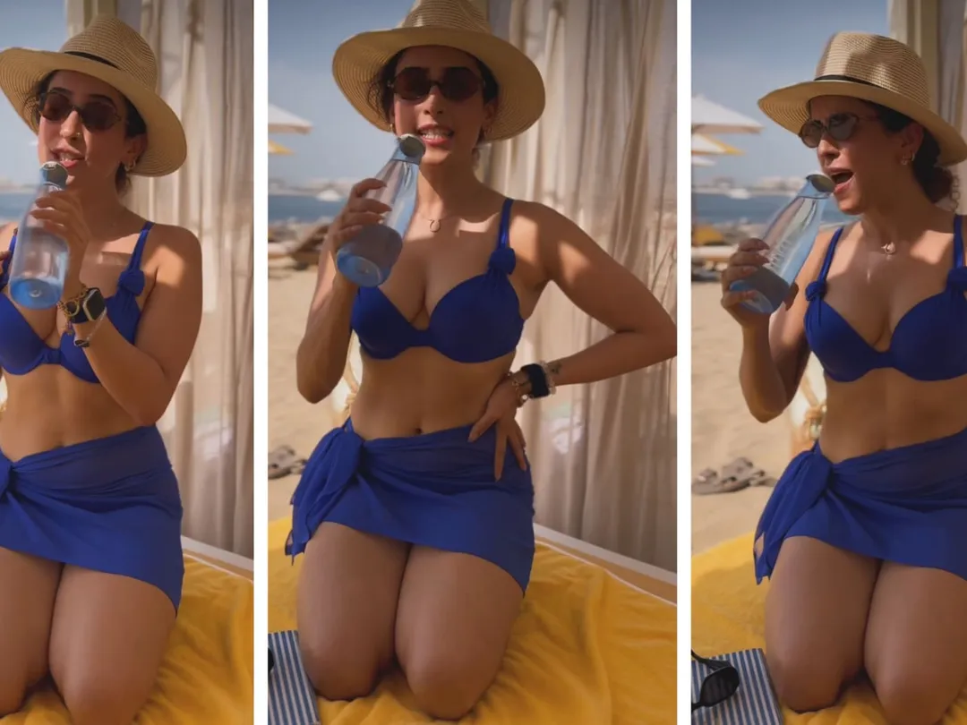 Sanya Malhotra Turns Up the Heat in a Stunning Blue Swim Set | Lifestyle  News - News18