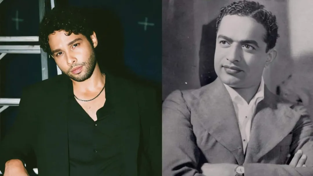 First-look: Siddhant Chaturvedi transforms into V Shantaram for upcoming  biopic