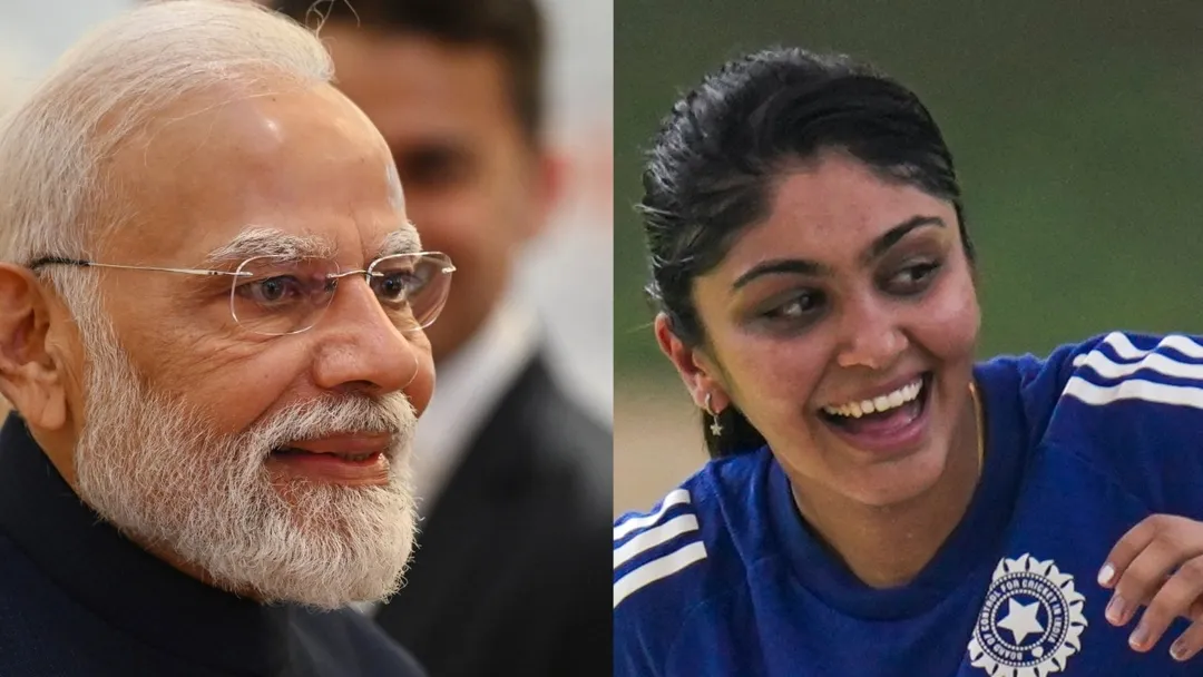 PM Narendra Modi meets Indian women's team | Harleen Deol asks PM Modi  about his skincare routine, leaves team in splits - India Today