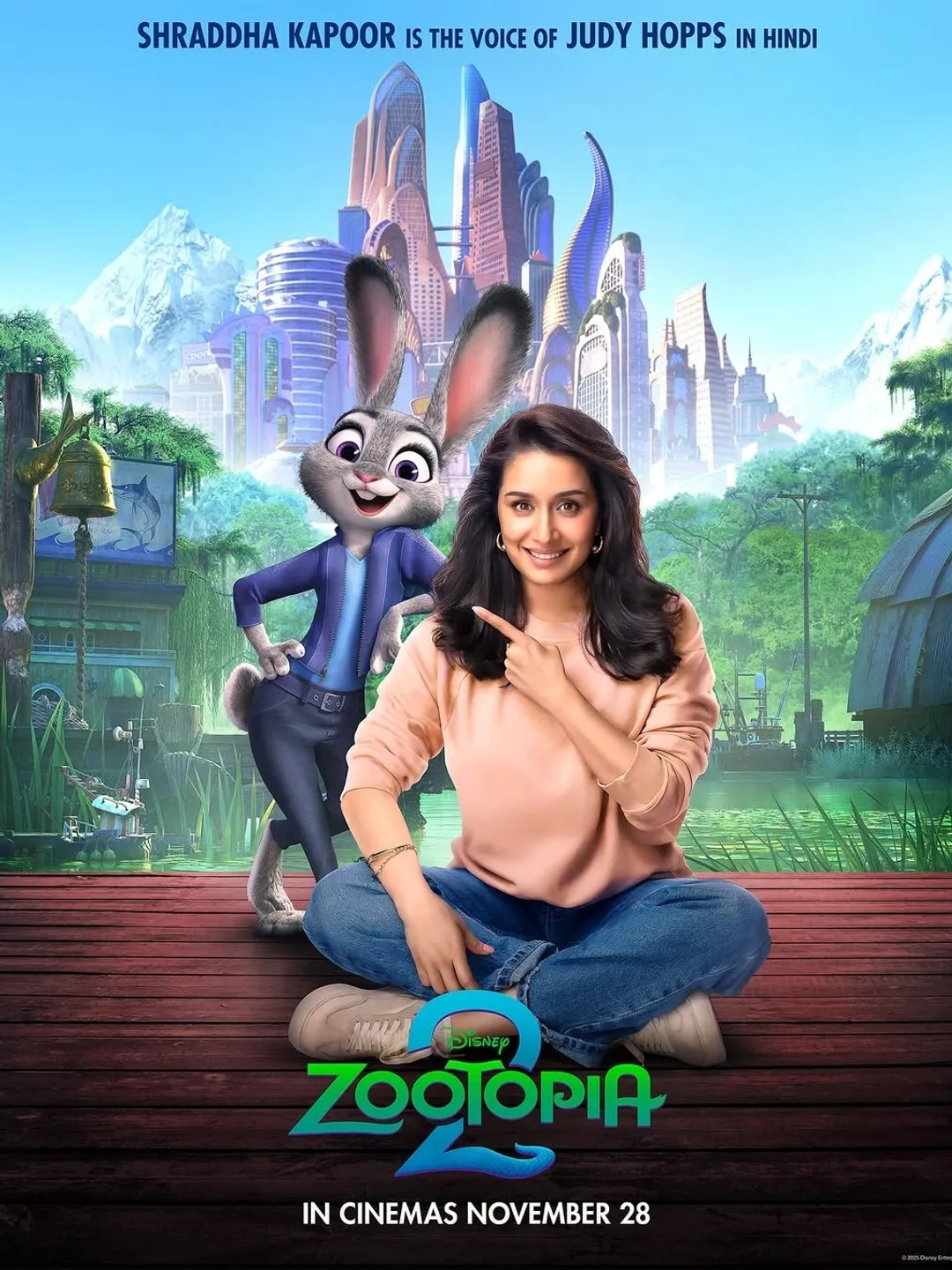 Shraddha Kapoor voices Judy Hopps in Hindi for Disney's Zootopia 2 - India  Today