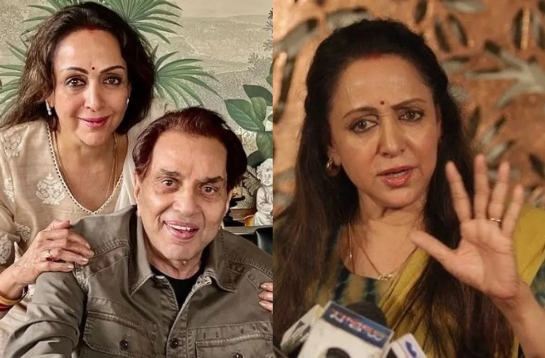 पति धर्मेंद्र की मौत की झूठी खबरों पर फूटा हेमा मालिनी का गुस्सा, बोलीं-जो  हो रहा उसे माफ नहीं किया जाएगा! - hema malini expressed furious over the  false news of husband