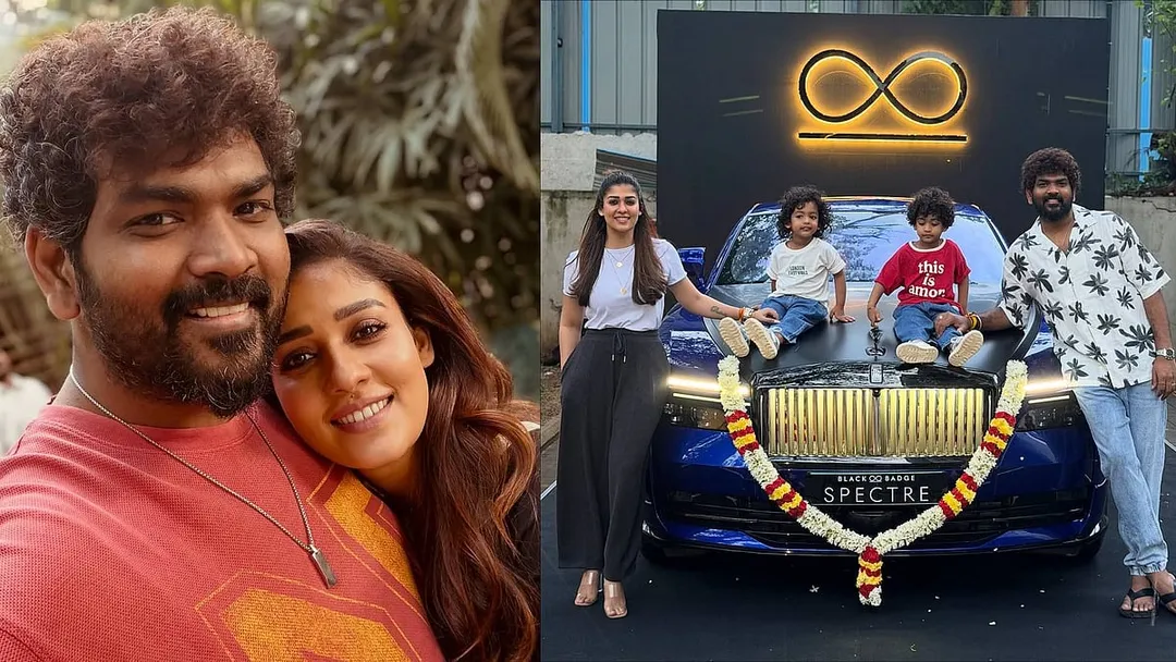 റോൾസ് റോയ്‌സ് ബ്ലാക്ക് ബാഡ്ജ് സ്‌പെക്ടർ | Nayanthara Rolls Royce