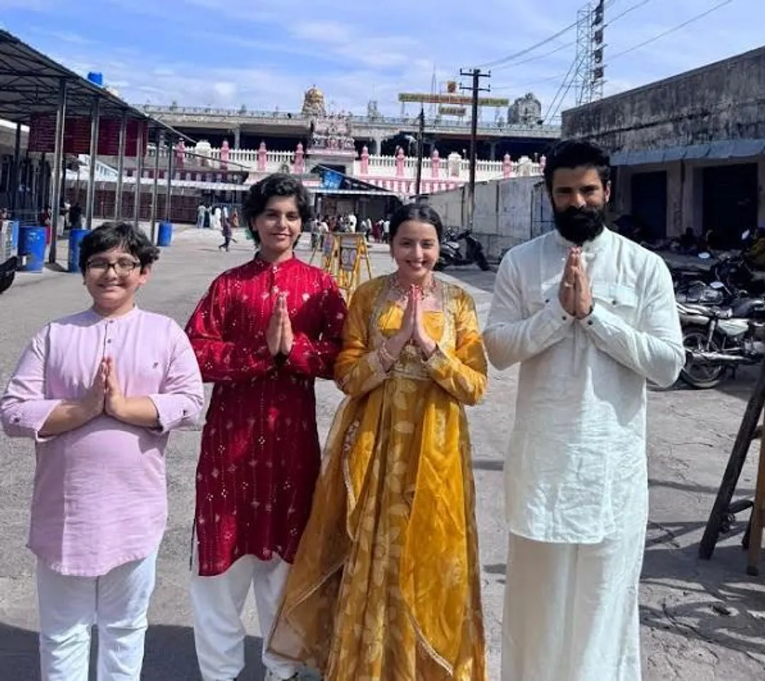 Mohit Malik and Shrenu Parikh seek blessings at Tiruttani Murugan Temple  ahead of the launch of Ganesha Karthikeya-m.khaskhabar.com