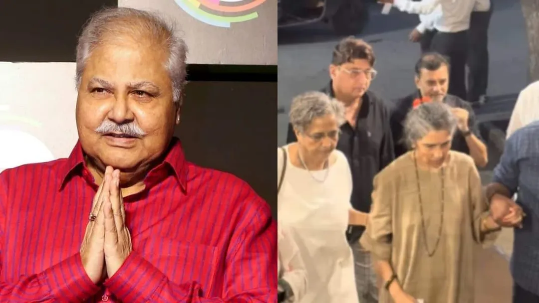 Satish Shah's wife Madhu Shah gets emotional remembering late husband  during prayer meet in Mumbai