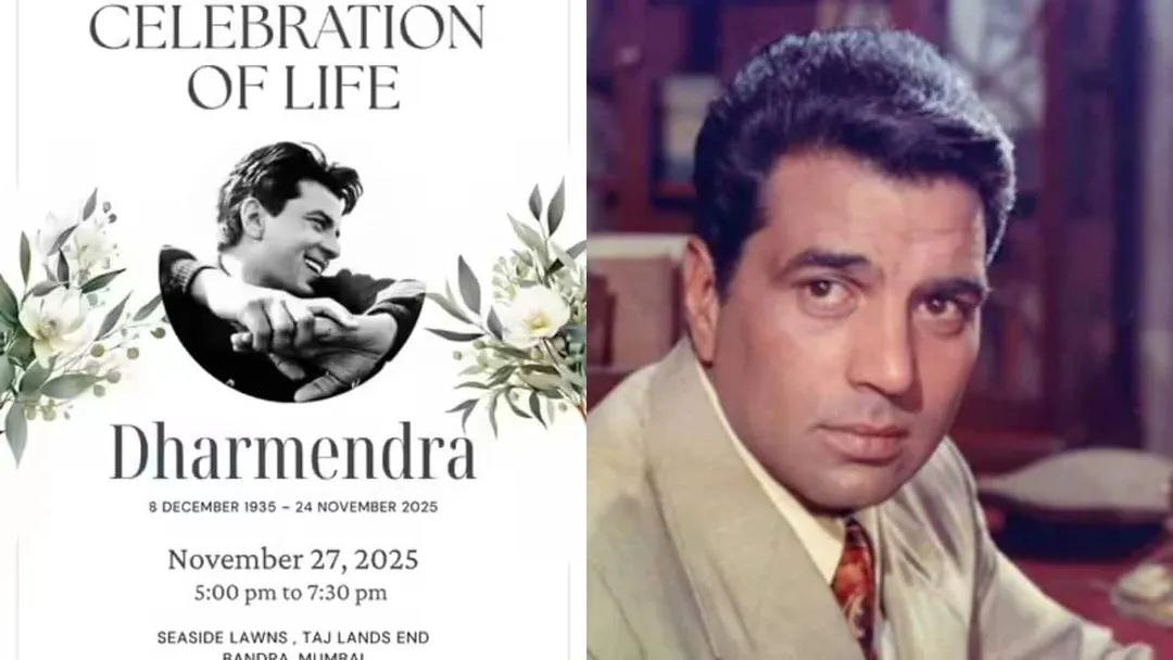 Dharmendra's prayer meet scheduled for Nov 27 at Taj Lands End in Bandra