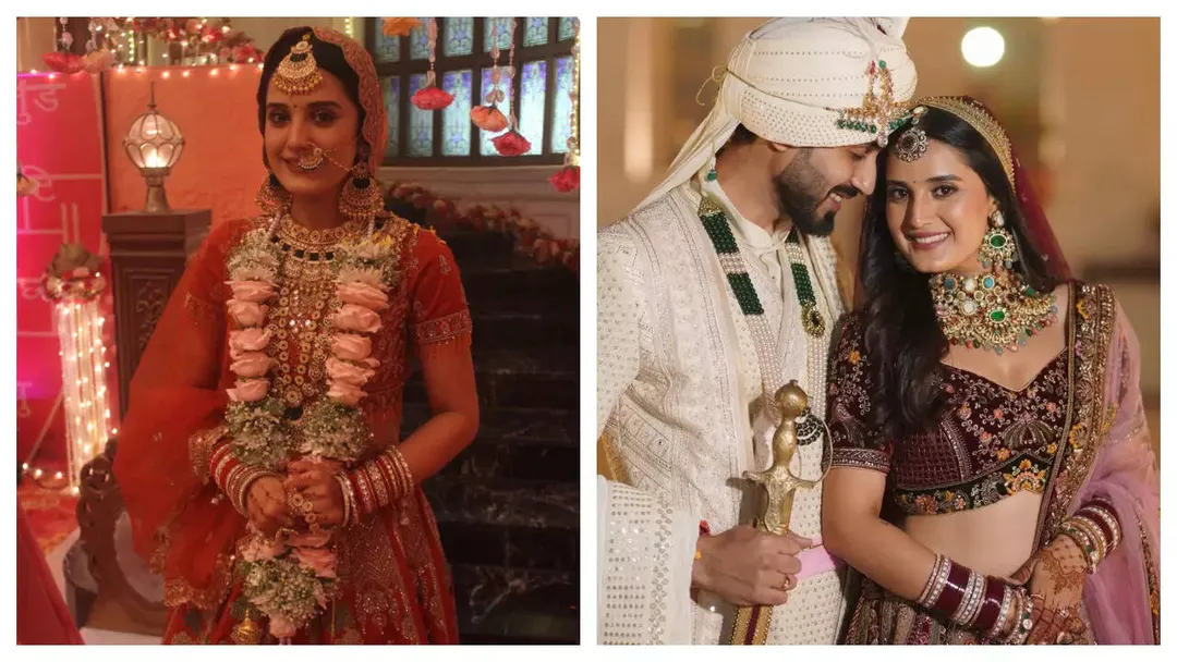 Ayushi Khurana's real wedding meets reel wedding for the second time on Jaane  Anjaane Hum Mile - The Times of India