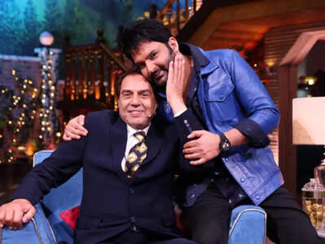 The Kapil Sharma Show: Dharmendra reveals his fitness mantra on the show;  shared he would cycle 25 km daily during his young days - Times of India