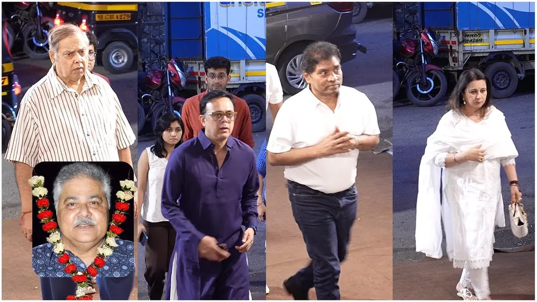 Satish Shah Prayer Meet: Johny Lever, Poonam Dillon, Sumit raghavan, Divya  Dutta, David Dhawan,