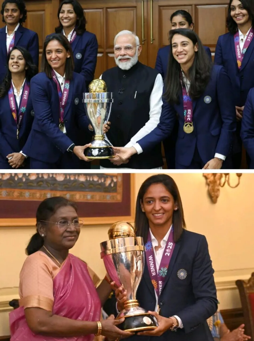 ICC Women's Cricket World Cup champions meet PM Modi and President Murmu -  Connected to India News I Singapore l UAE l UK l USA l NRI