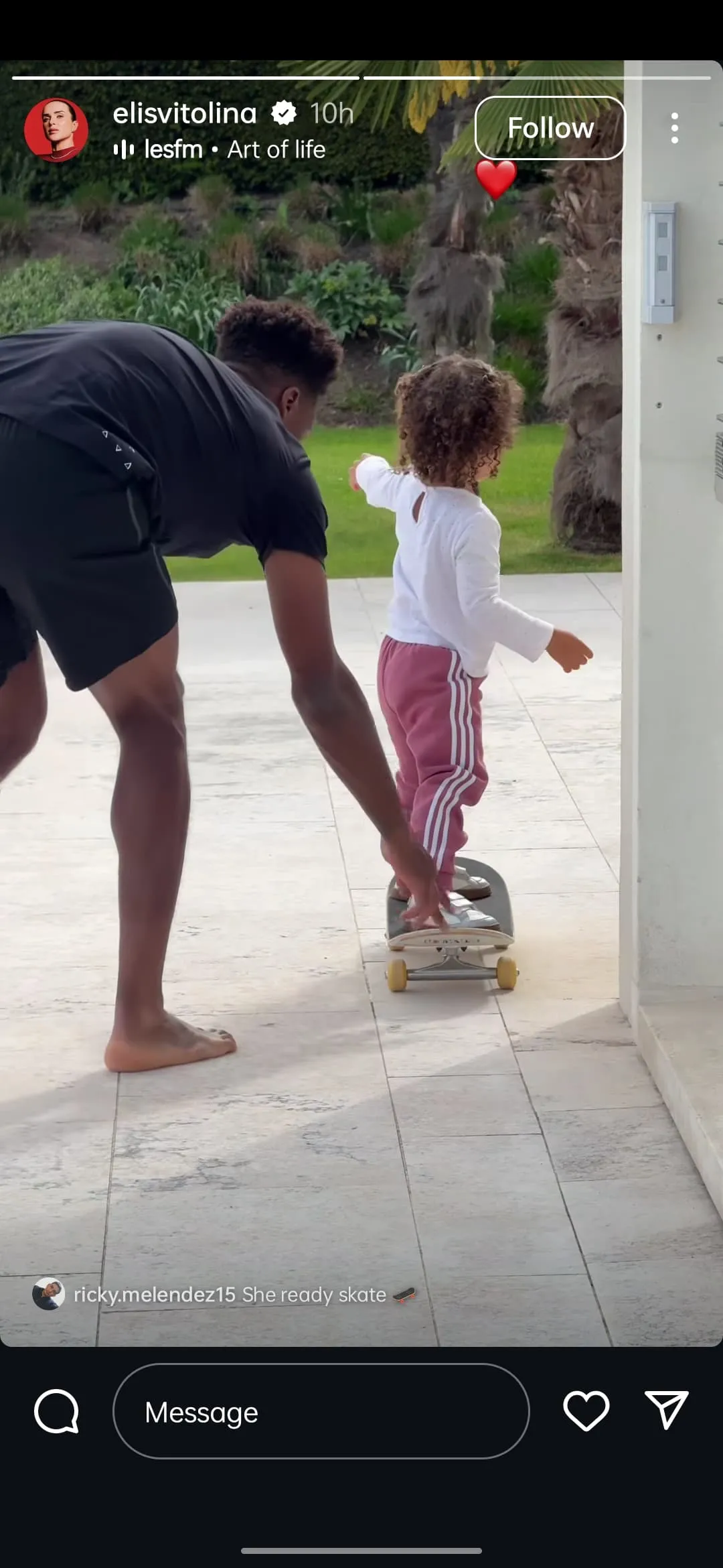 Gaël Monfils Shows Off Dad Skills