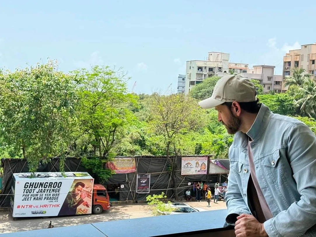 Hrithik shared a photo of the billboard and fired back with a savage caption that instantly lit up the internet.