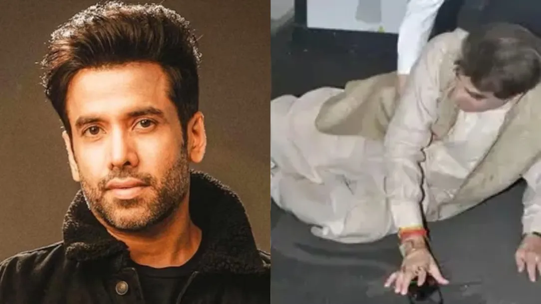 Jeetendra Falls At Zarine Khan Prayer Meet 