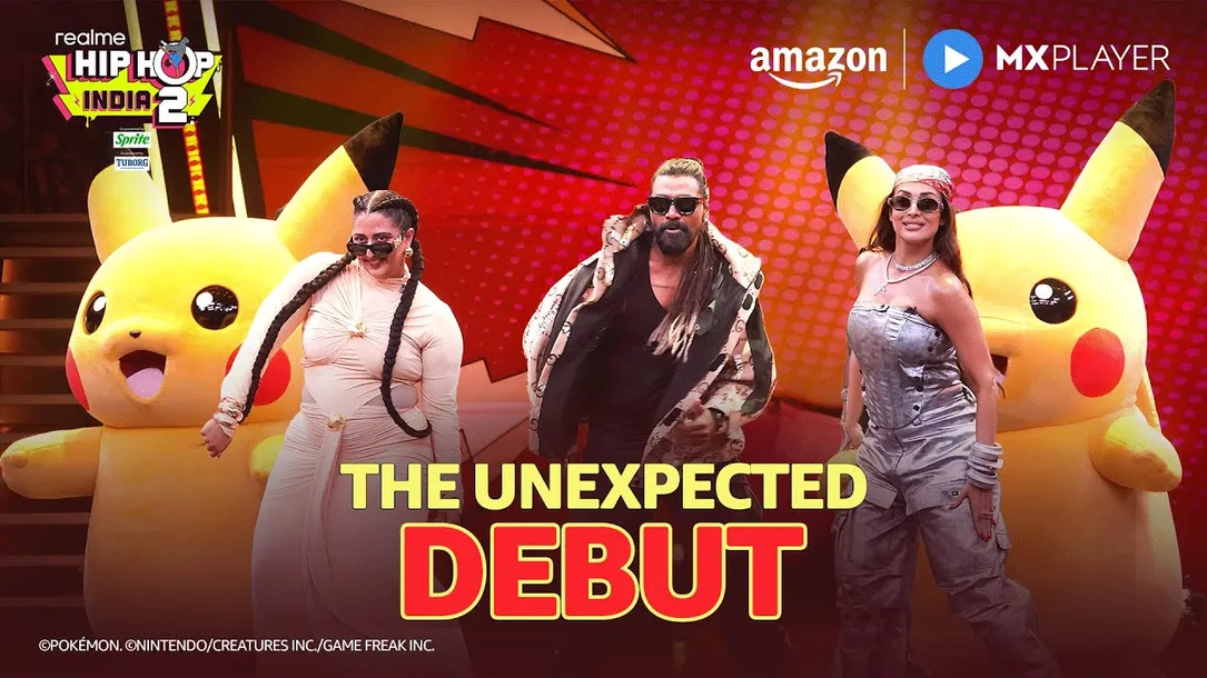 Pikachu Is Here On The Stage Of Realme Hip Hop India S2 | Imma Be Your  Pokemon | Amazon MX Player