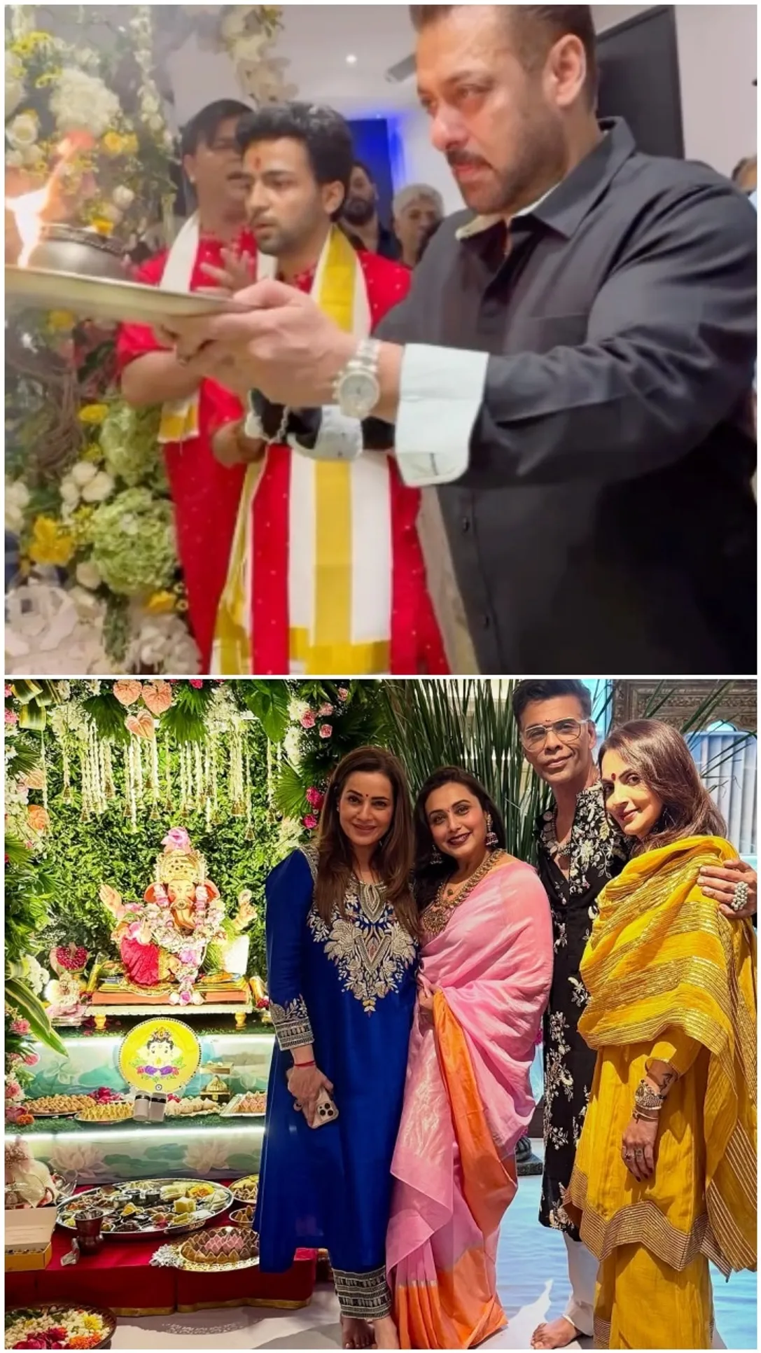 Ganesh Chaturthi 2025: Salman Khan's Bappa arti to Rani Mukerji-Karan  Johar's Ganpati celebrations