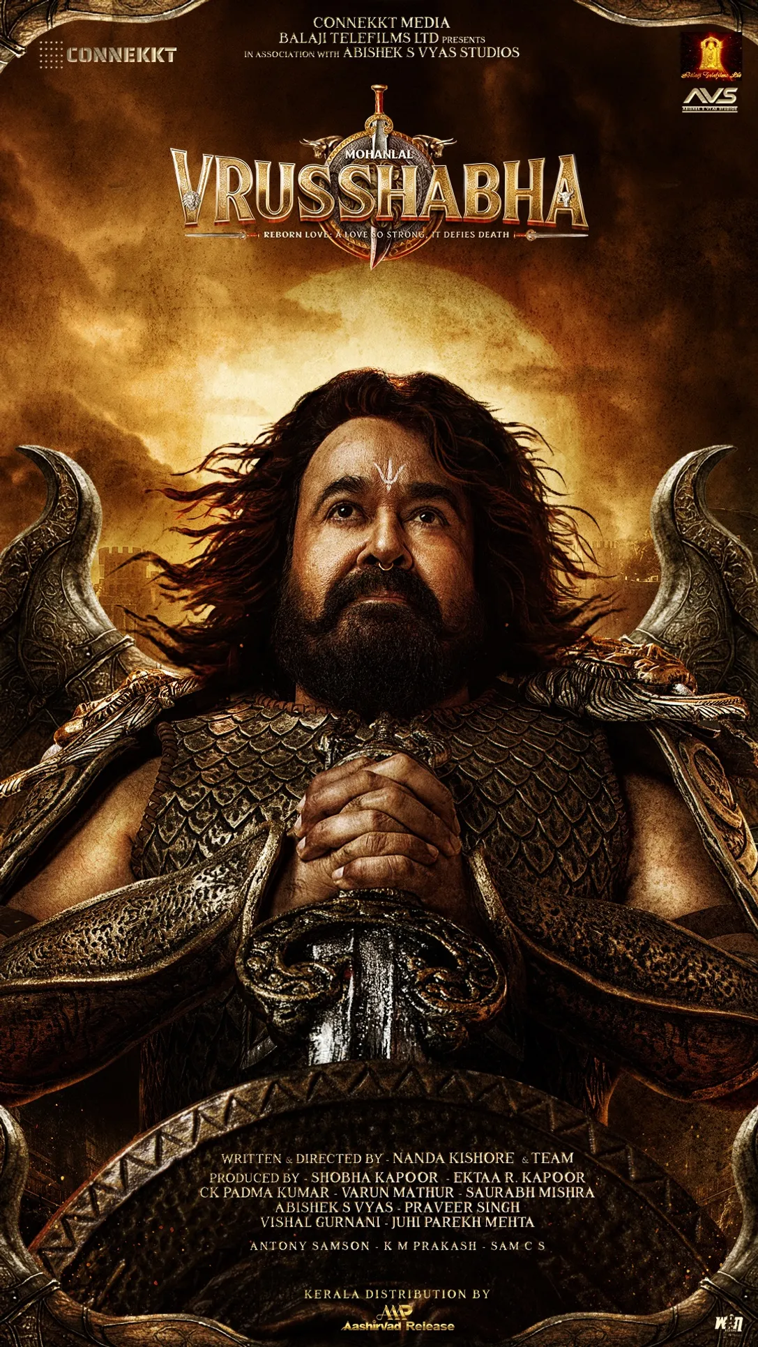 Mohanlal Transforms into Epic Warrior-King in Poster