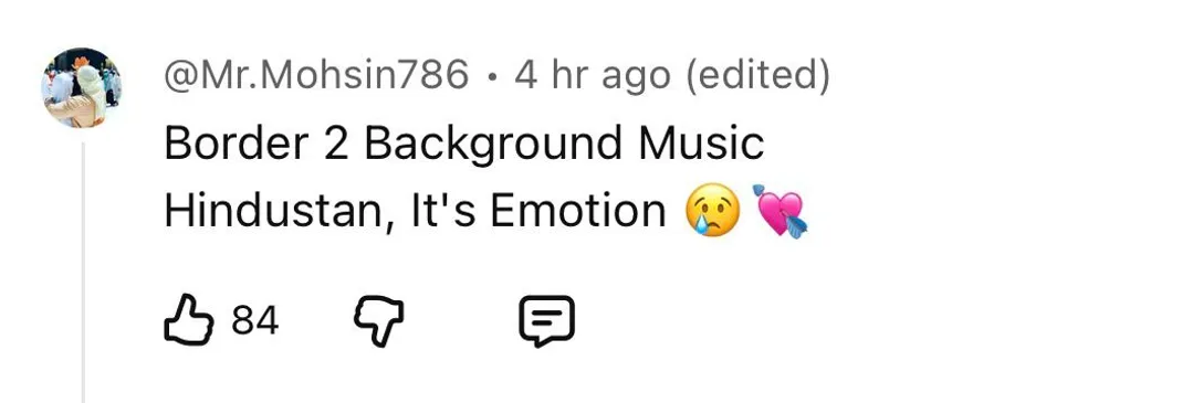 fans reaction on border 2 teaser 