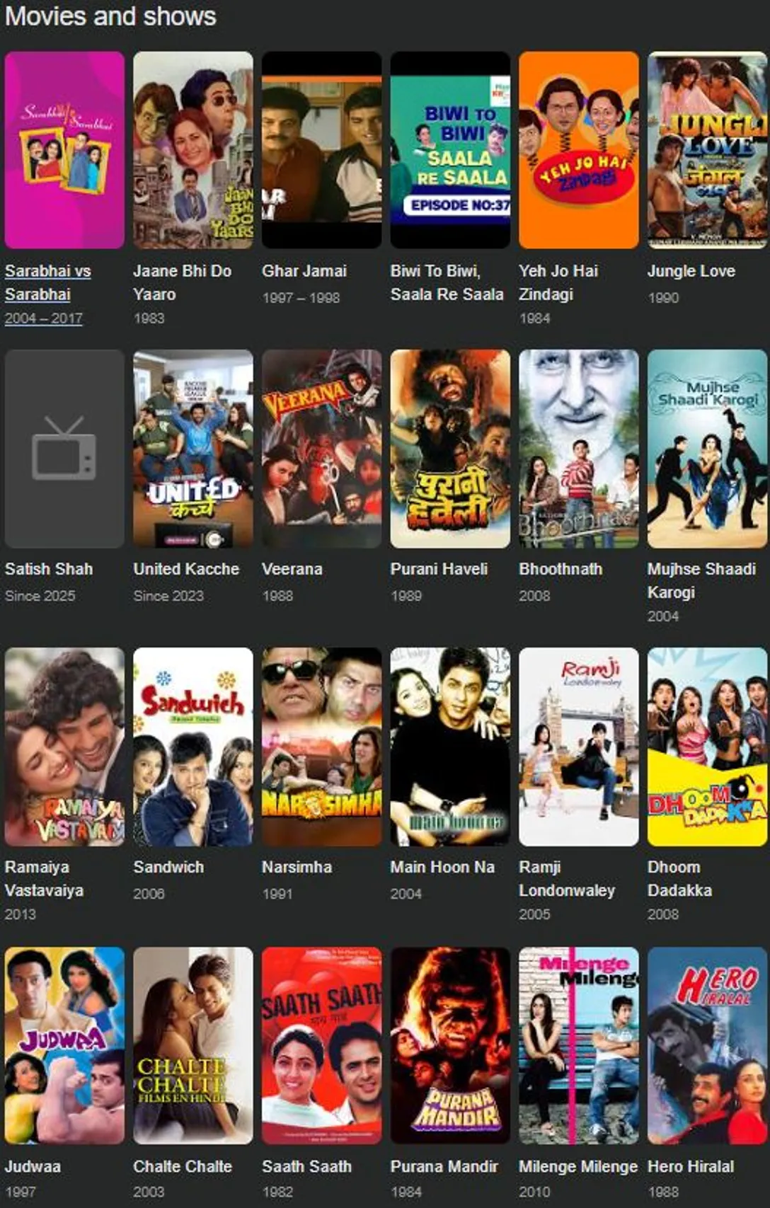Satish Shah movie and shows (1)